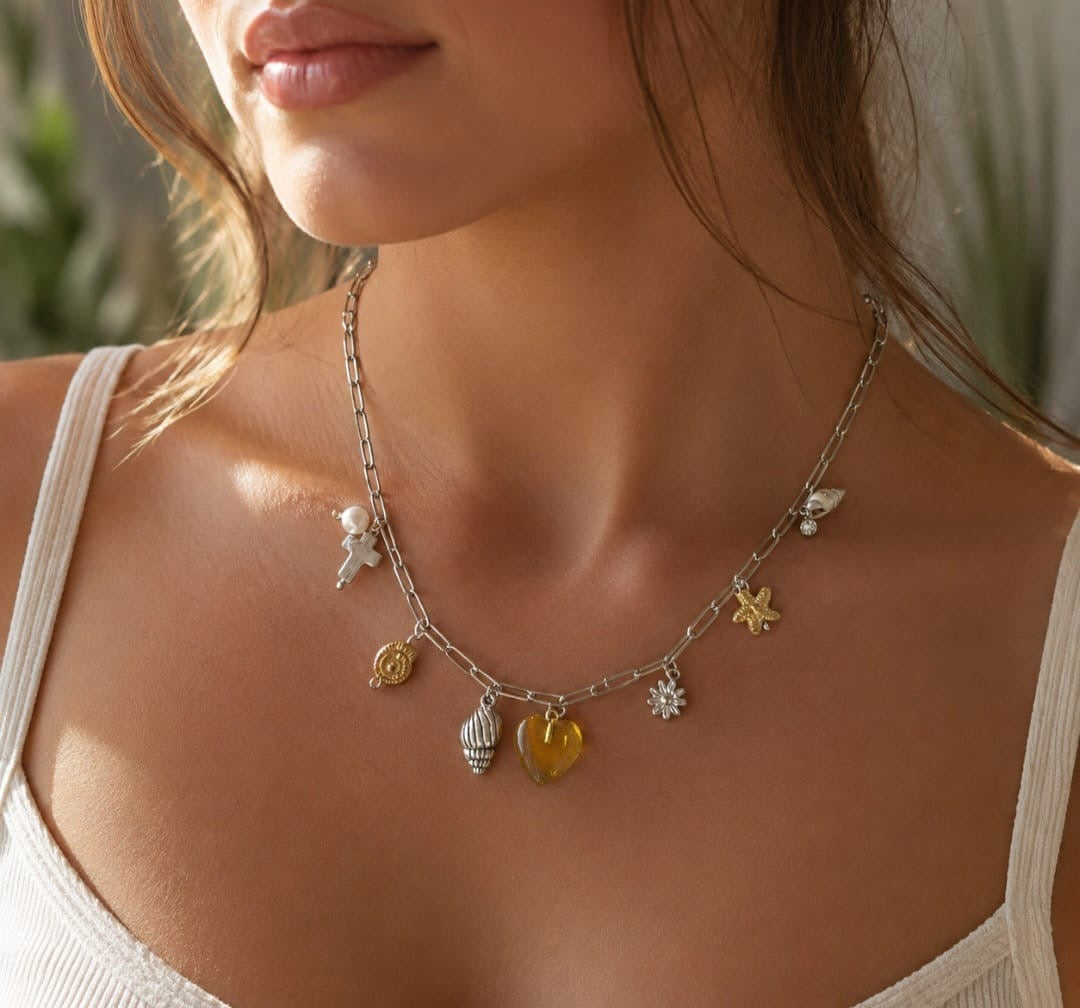 Golden Hour Charm Necklace