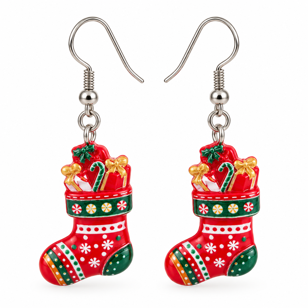 Christmas Gifts Stocking Drop Earrings