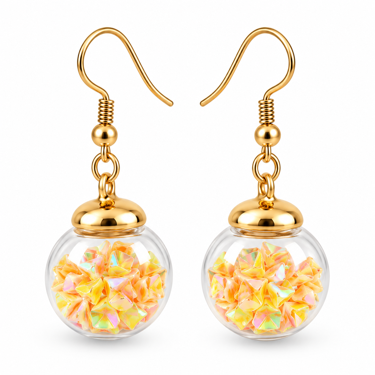 Emerald Wishes Globe Earrings