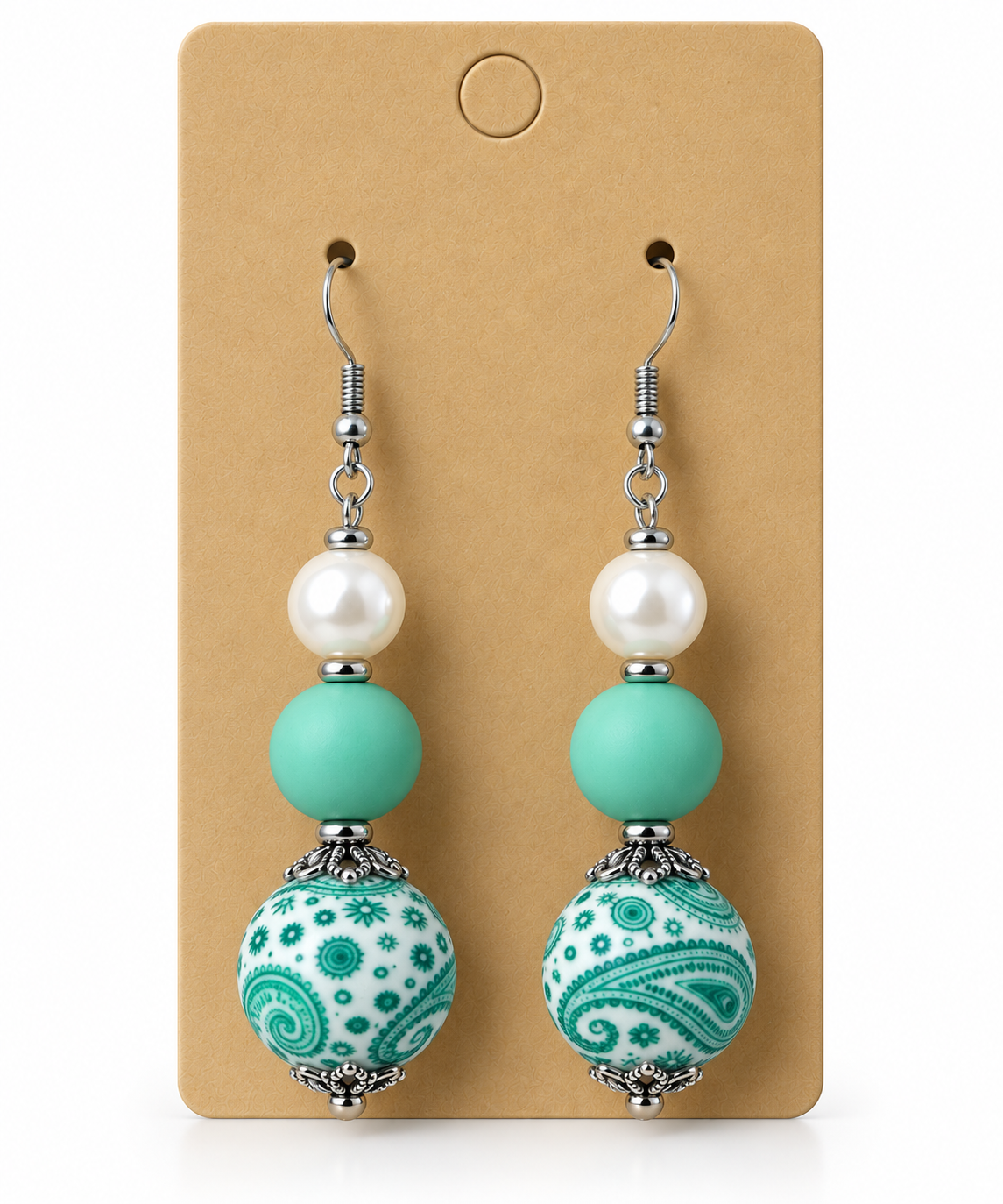 Teal Paisley Pearl