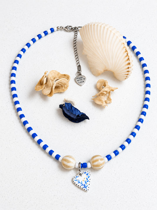 White and Blue heart